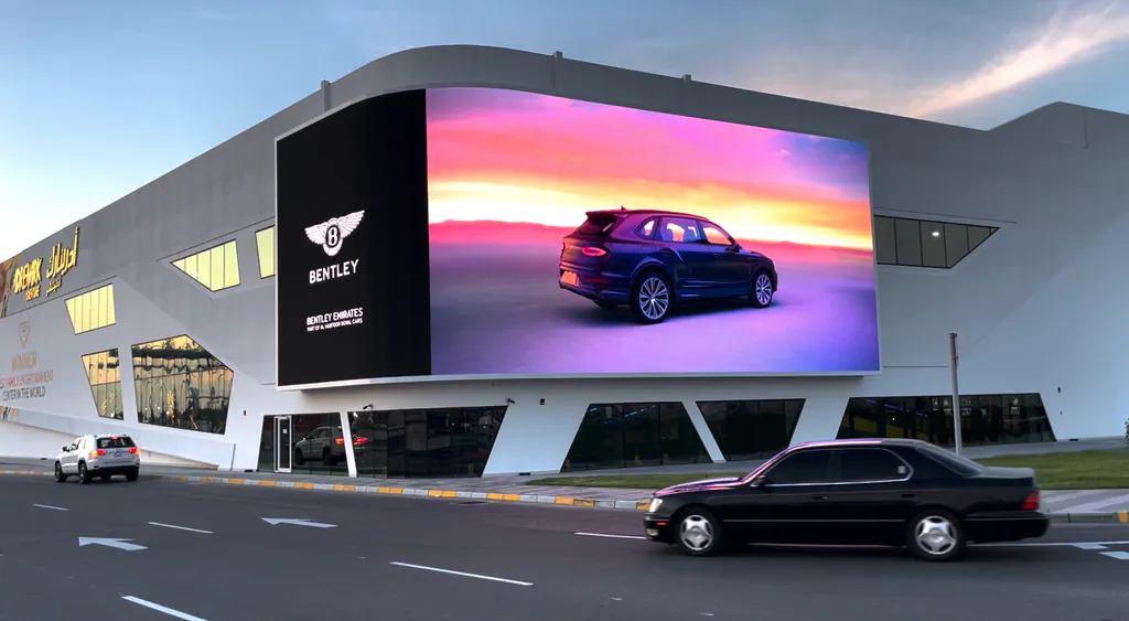The Curve event screen at Al Qana in Abu Dhabi