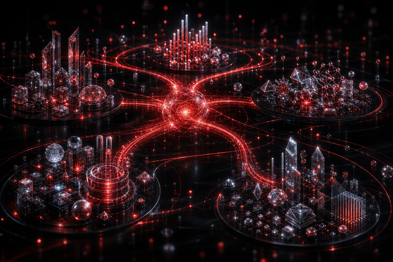 A global operating network adapting into connected local market nodes