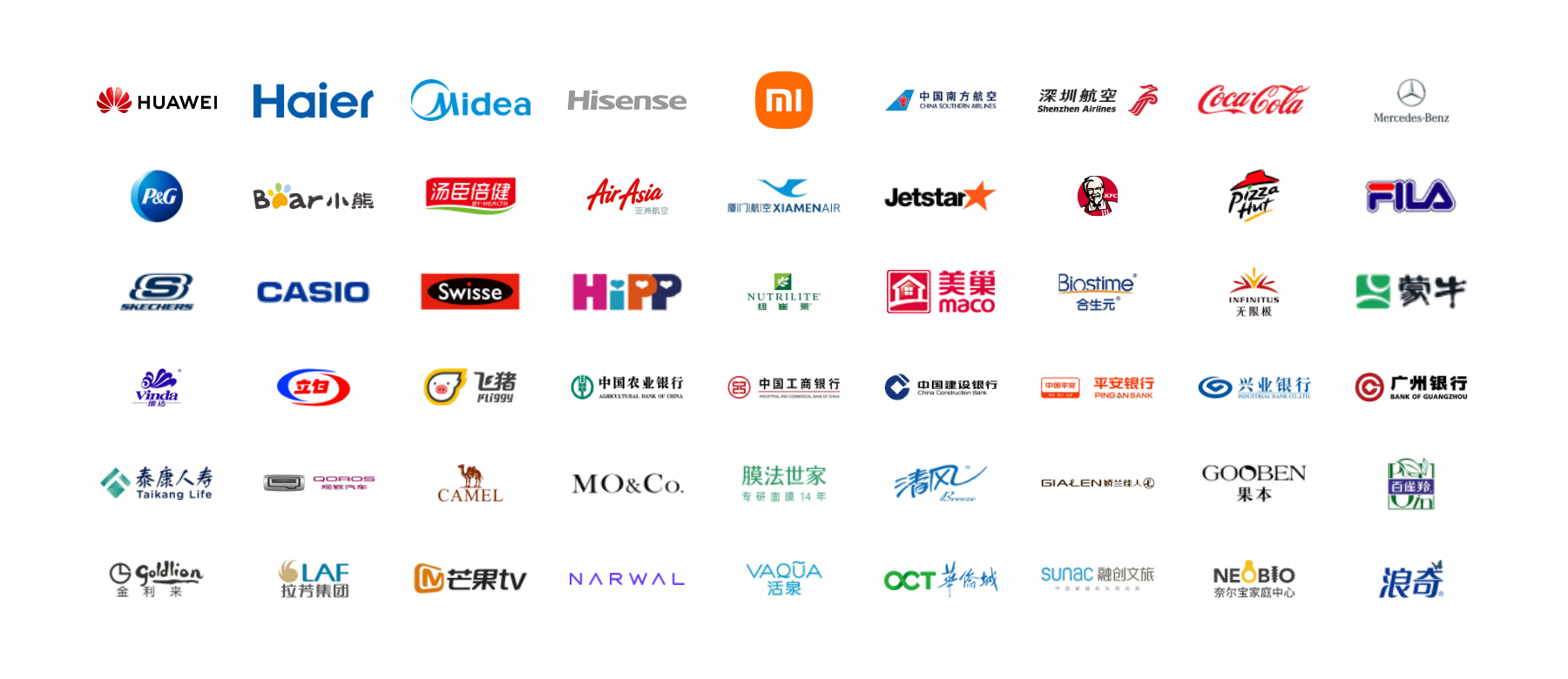 54 brand logos previously served by Hubtopai